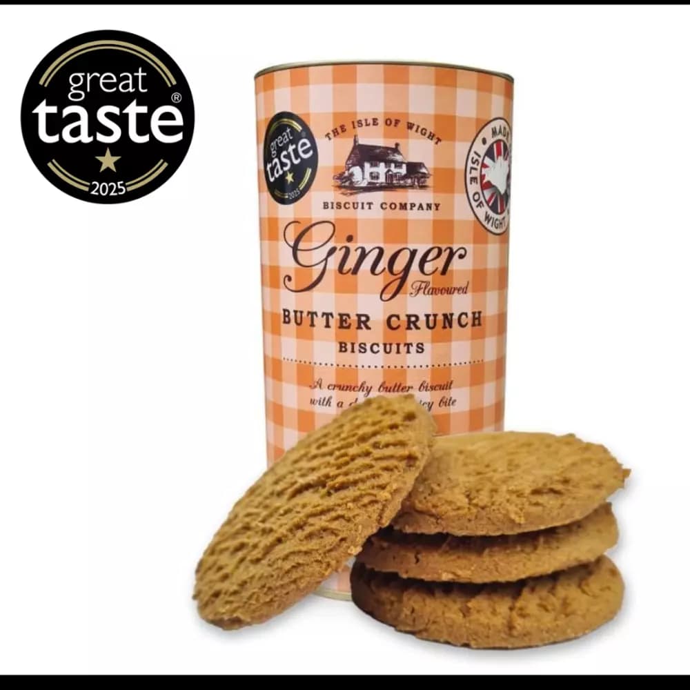 IoW Biscuit Co Butter Crunch Drum Ginger 150g