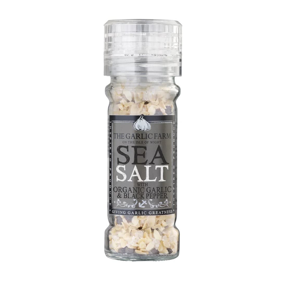 The Garlic Farm Organic Sea Salt with Garlic & Black Pepper 60g